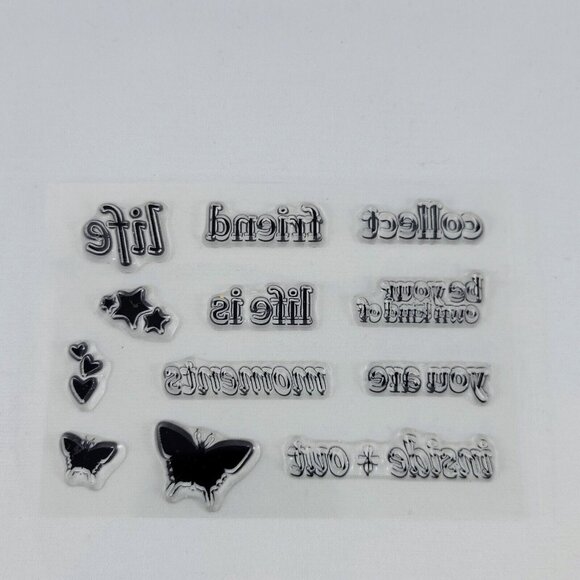 Clear Stamp Lot Lawn Fawn How You Bean? Sentiments Words Studio Calico Crafts - Picture 15 of 16